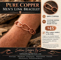Pure Copper Men's Link Bracelet