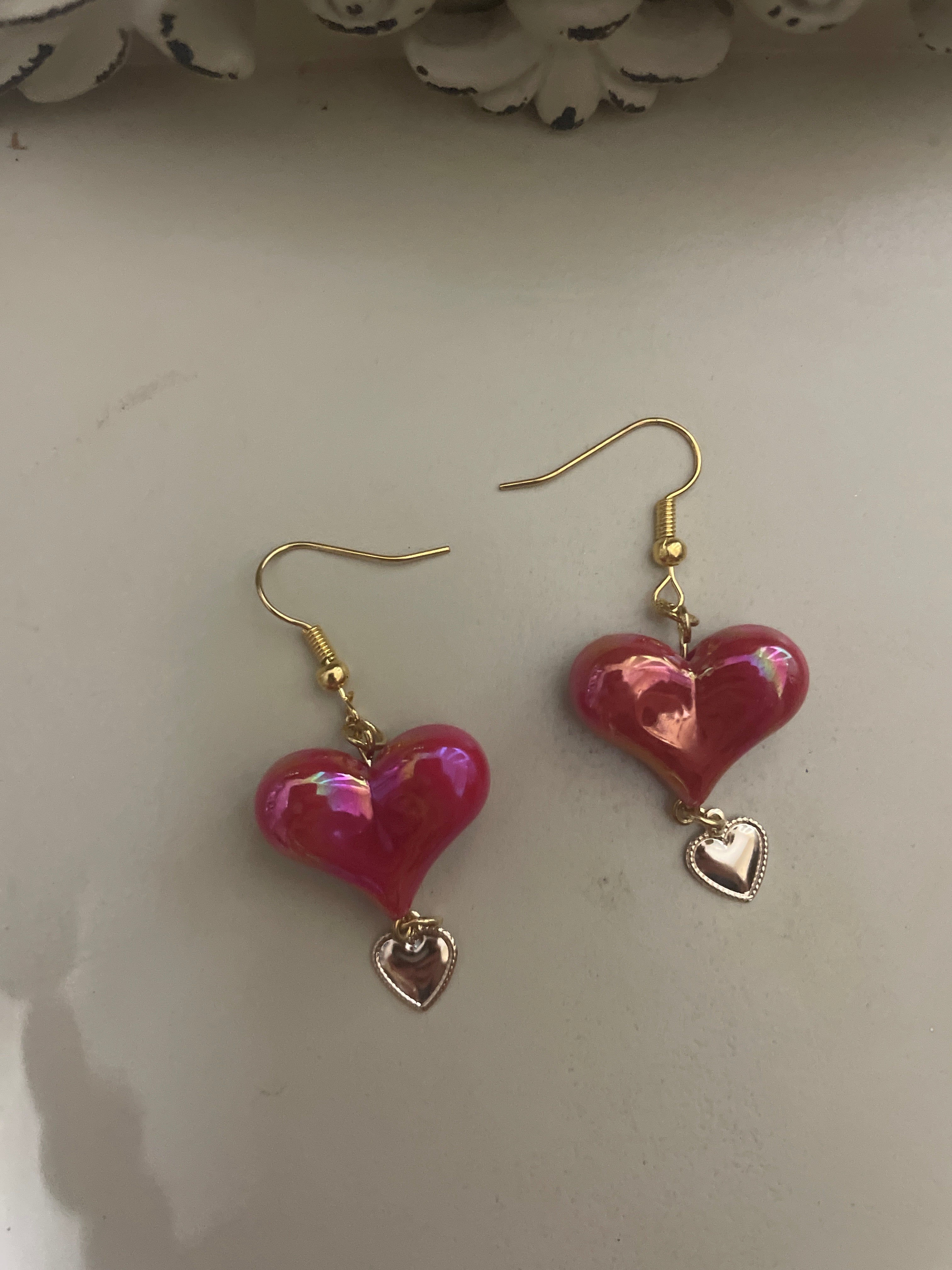 Ruby Red Puffy Heart Sets