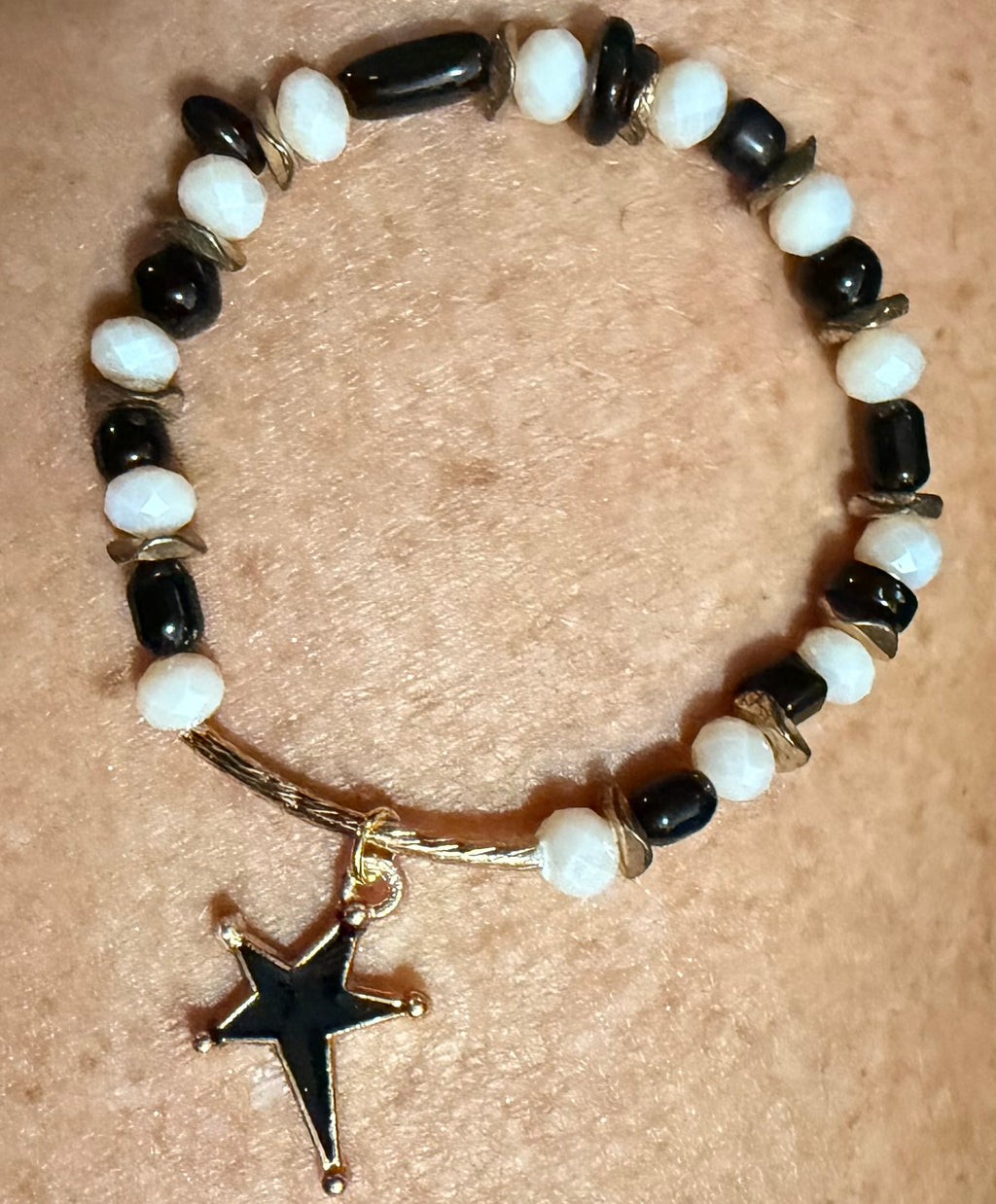 Black & Gold Starburst Bracelet