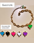 Gucci Link Heart Bracelet or Anklet