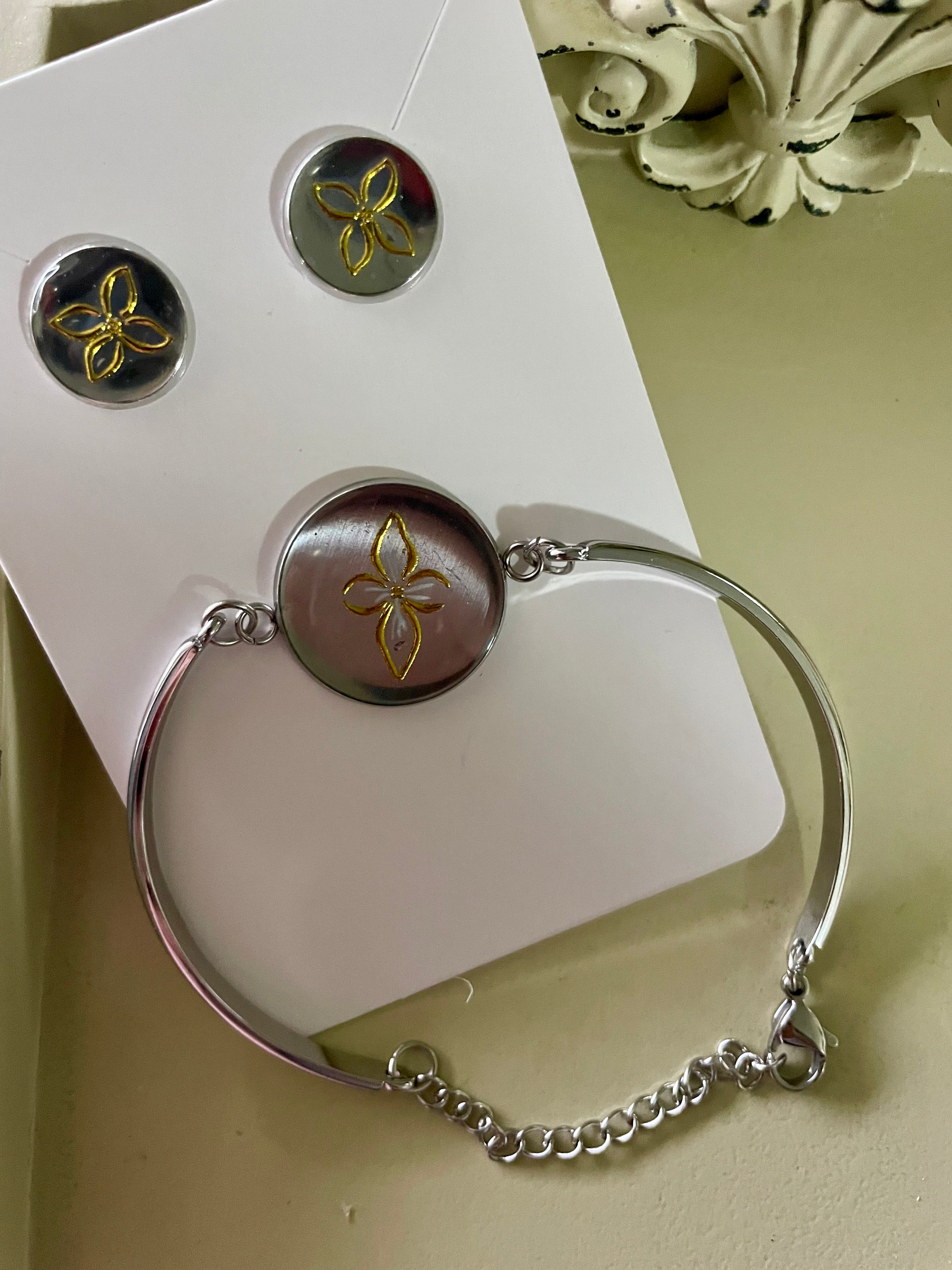 Stainless Steel Jellyfish/ Starfish/ Pineapple/ Flower Jewelry Sets