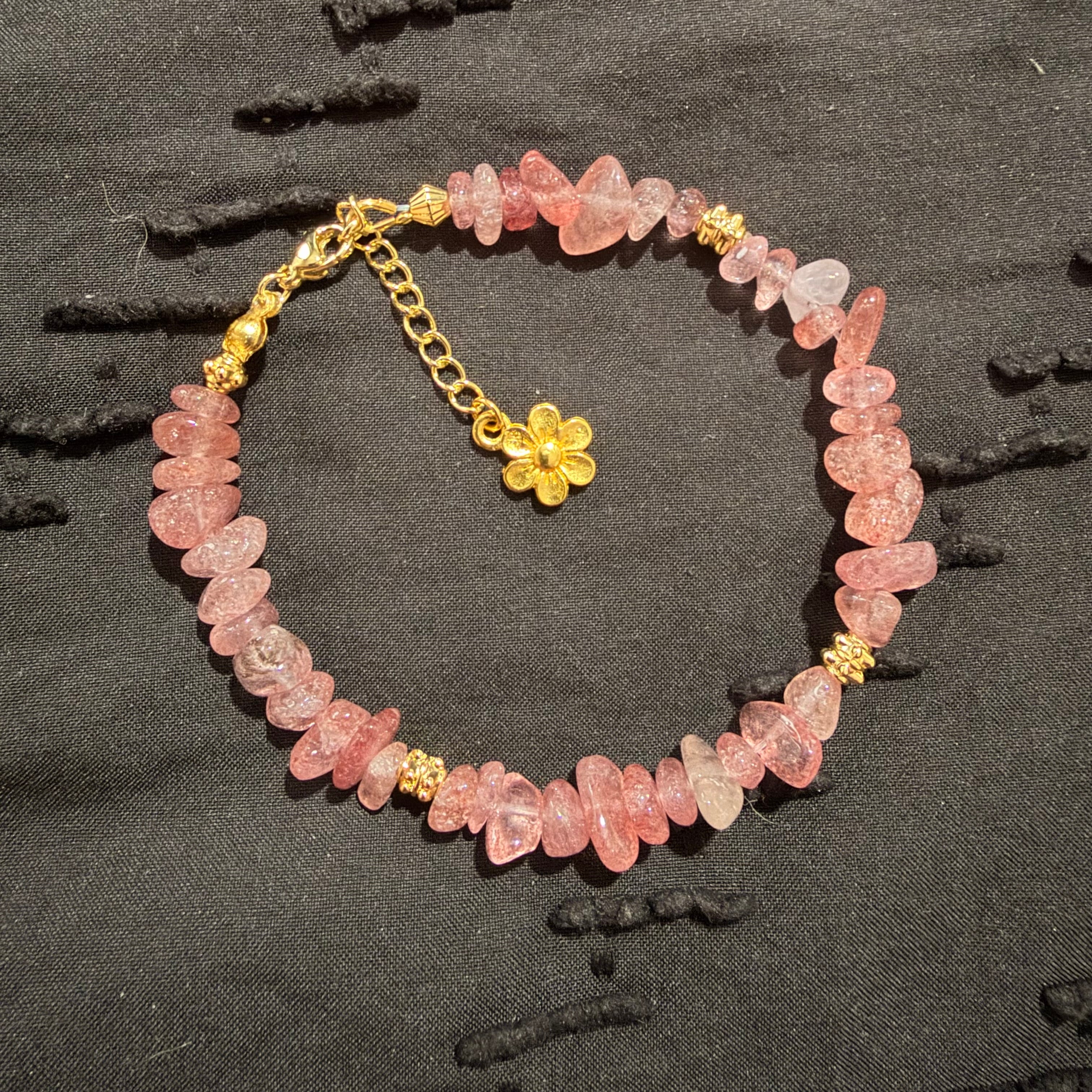 Rose Quartz Bracelet or Anklet