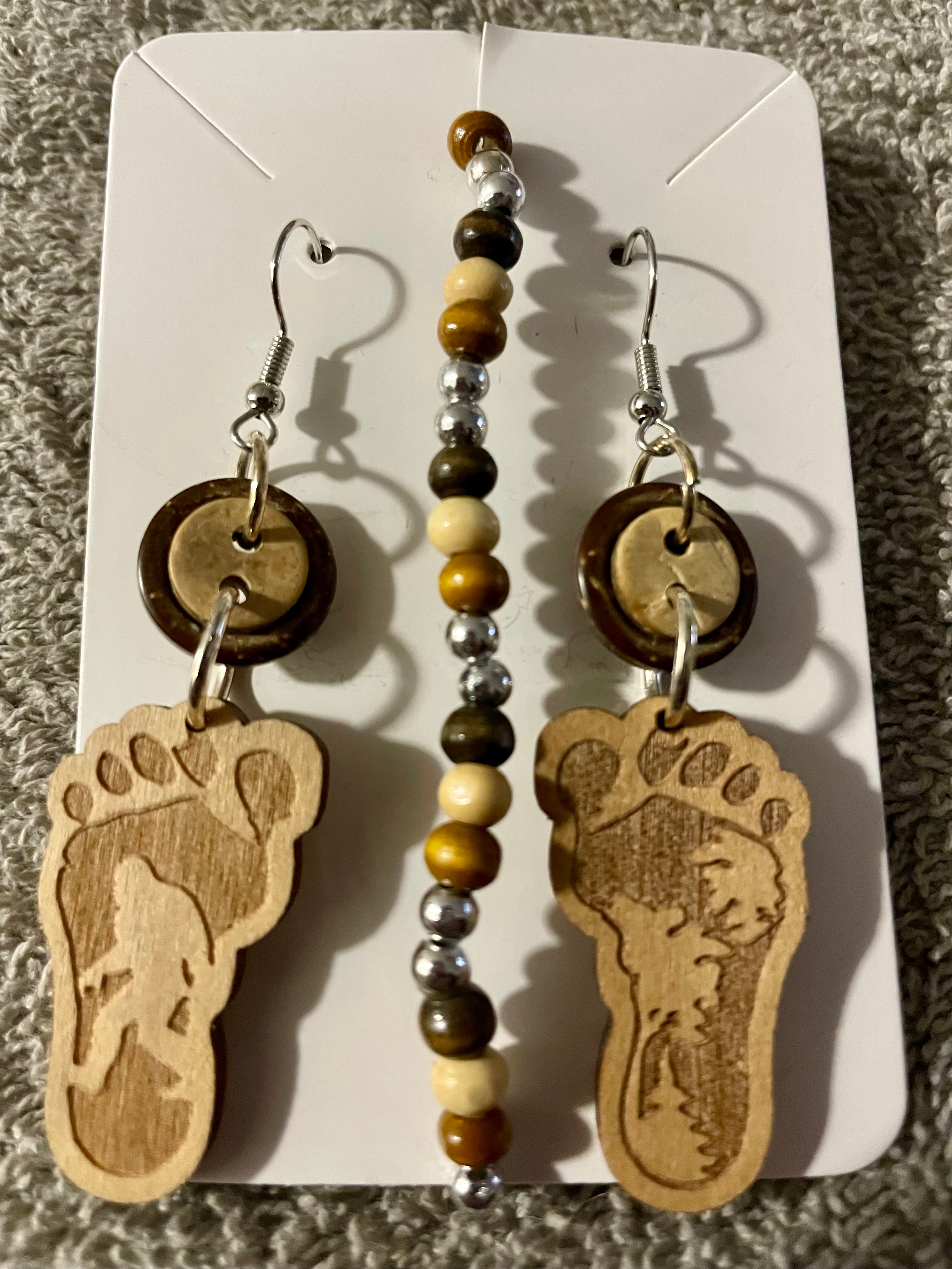 Bigfoot Sasquatch Dangle Set