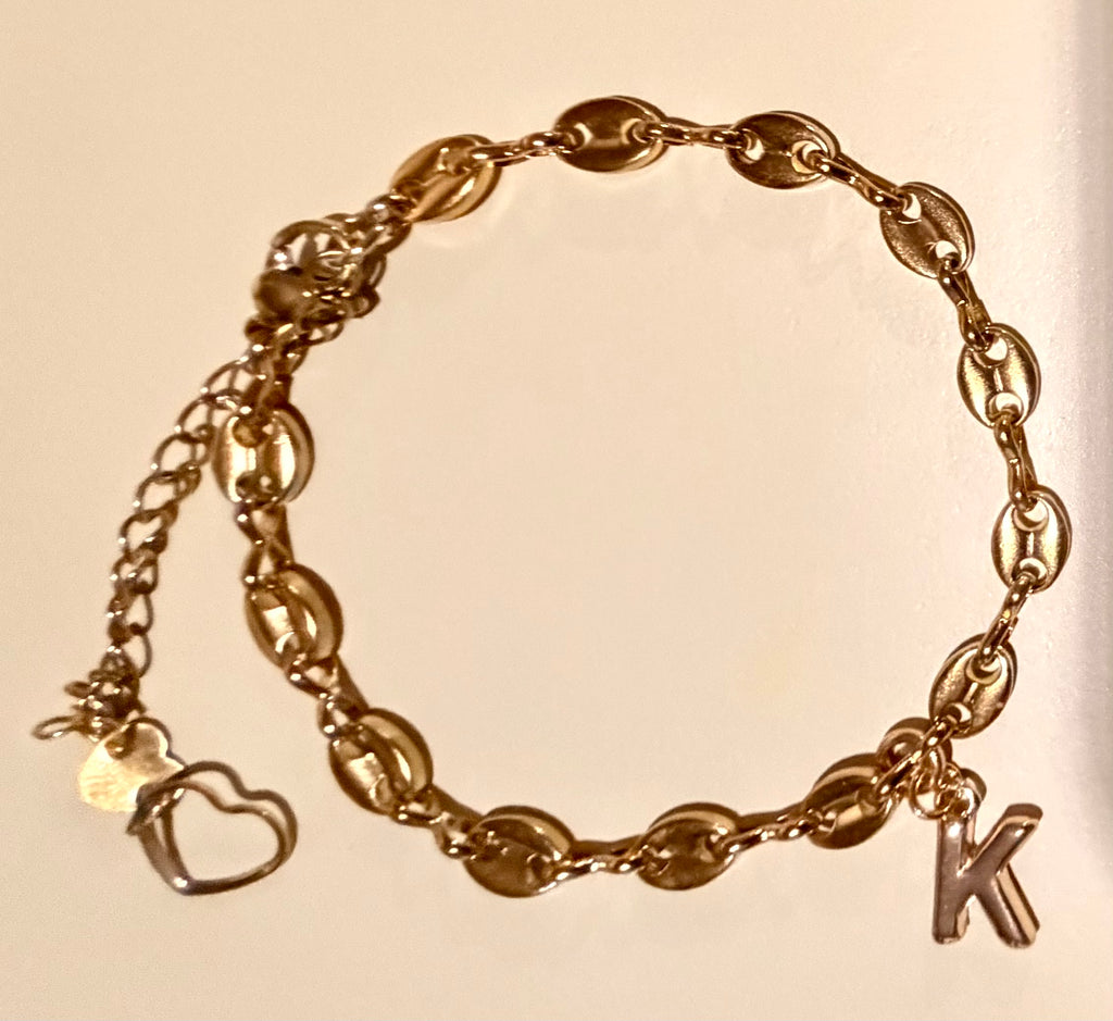 Gucci Link Personalized Charm Bracelet- Adjustable