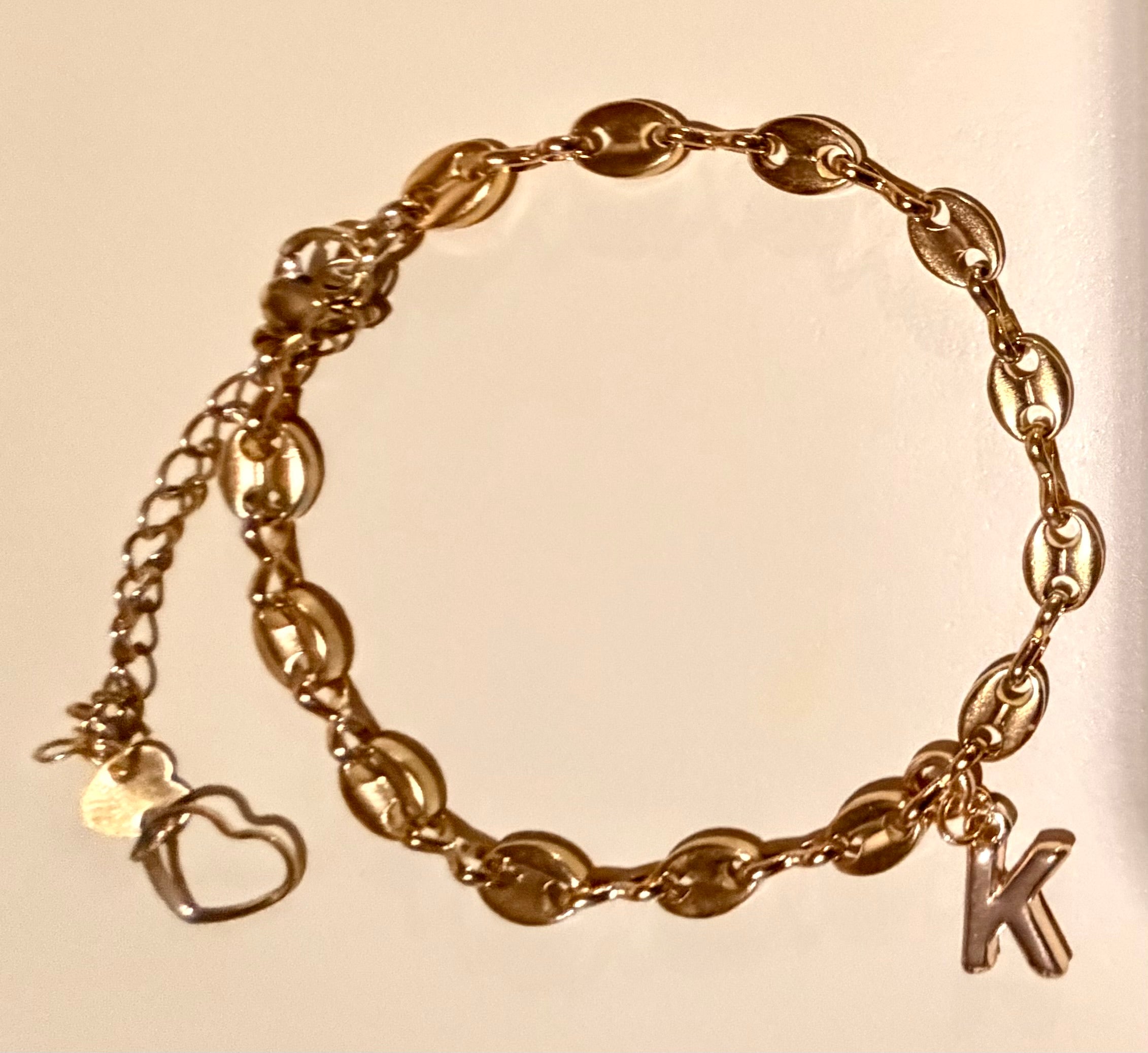 Gucci Link Personalized Charm Bracelet- Adjustable