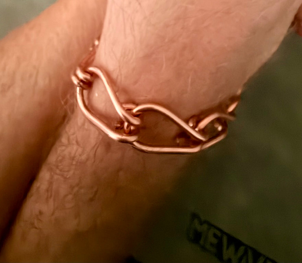 Pure Copper Men's Link Bracelet