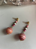 Peach Sunset Dangle Drops