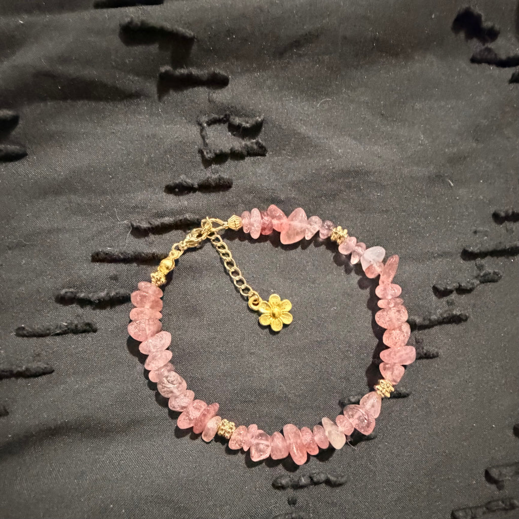 Rose Quartz Bracelet or Anklet