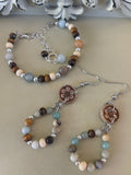 Amazonite & Tiger's Eye Earth Jewelry Set by Sublime Designs by Suzie