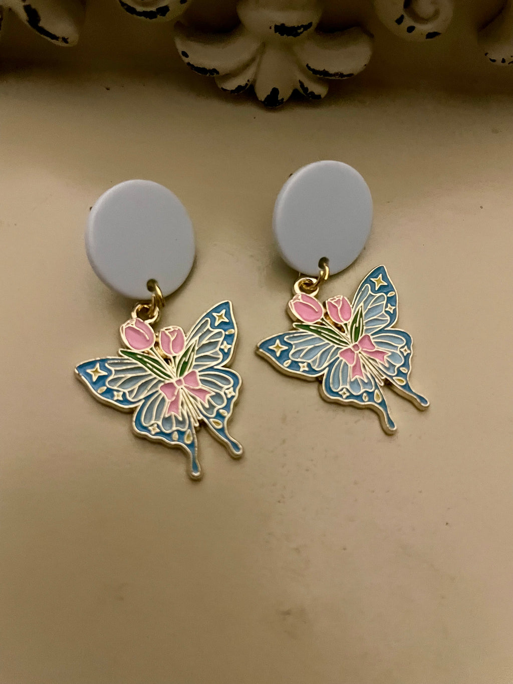 Pastel Garden Butterfly Pura Vida Jewelry Set