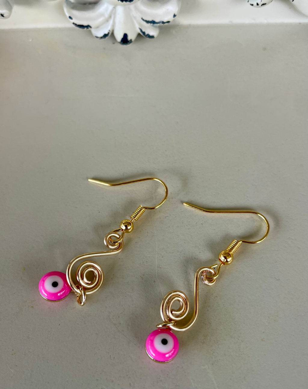 Pink Evil Eye Nazar 18K Gold Plated Fine Jewelry Set- Sublime Designs by Suzie