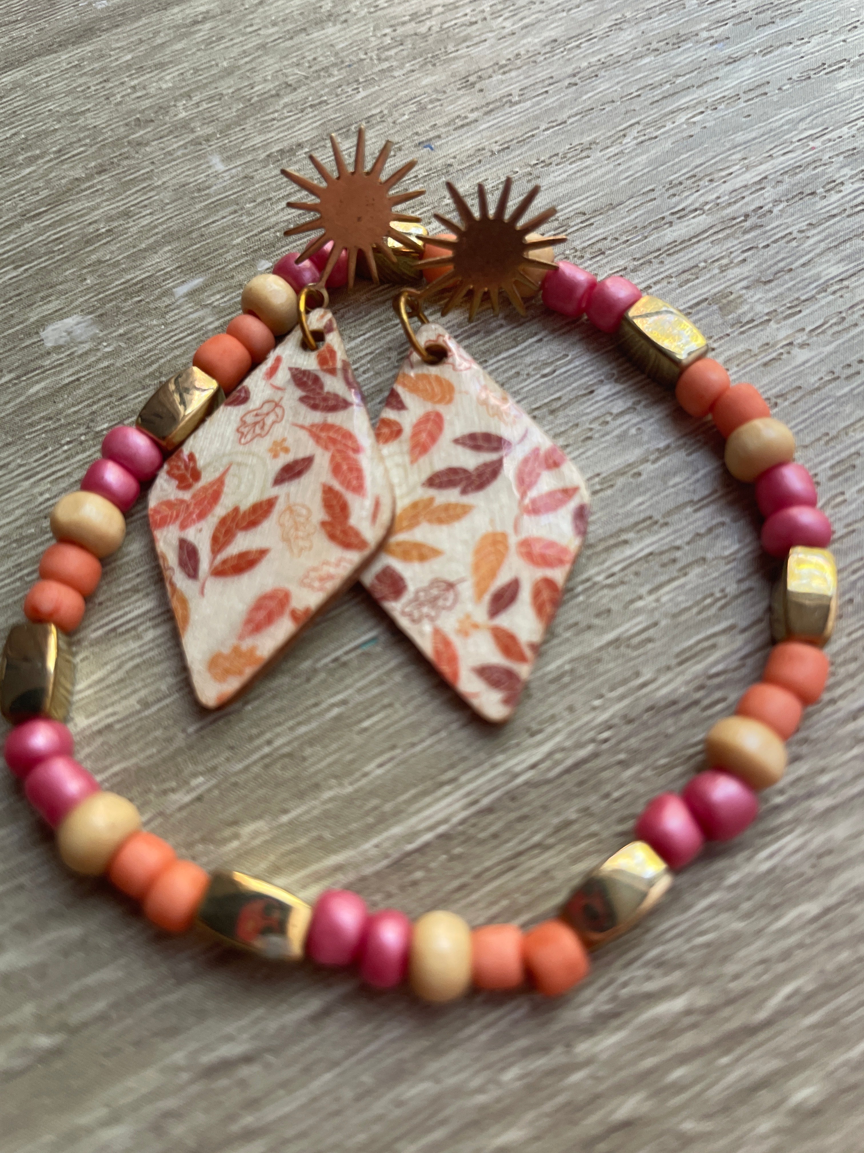 Autumn Leaves Starburst Set