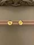 18K Gold Plated PVD Turtle Stud Earrings & Bracelet Jewelry Set in Gold- SublimeDesignsBySuzie
