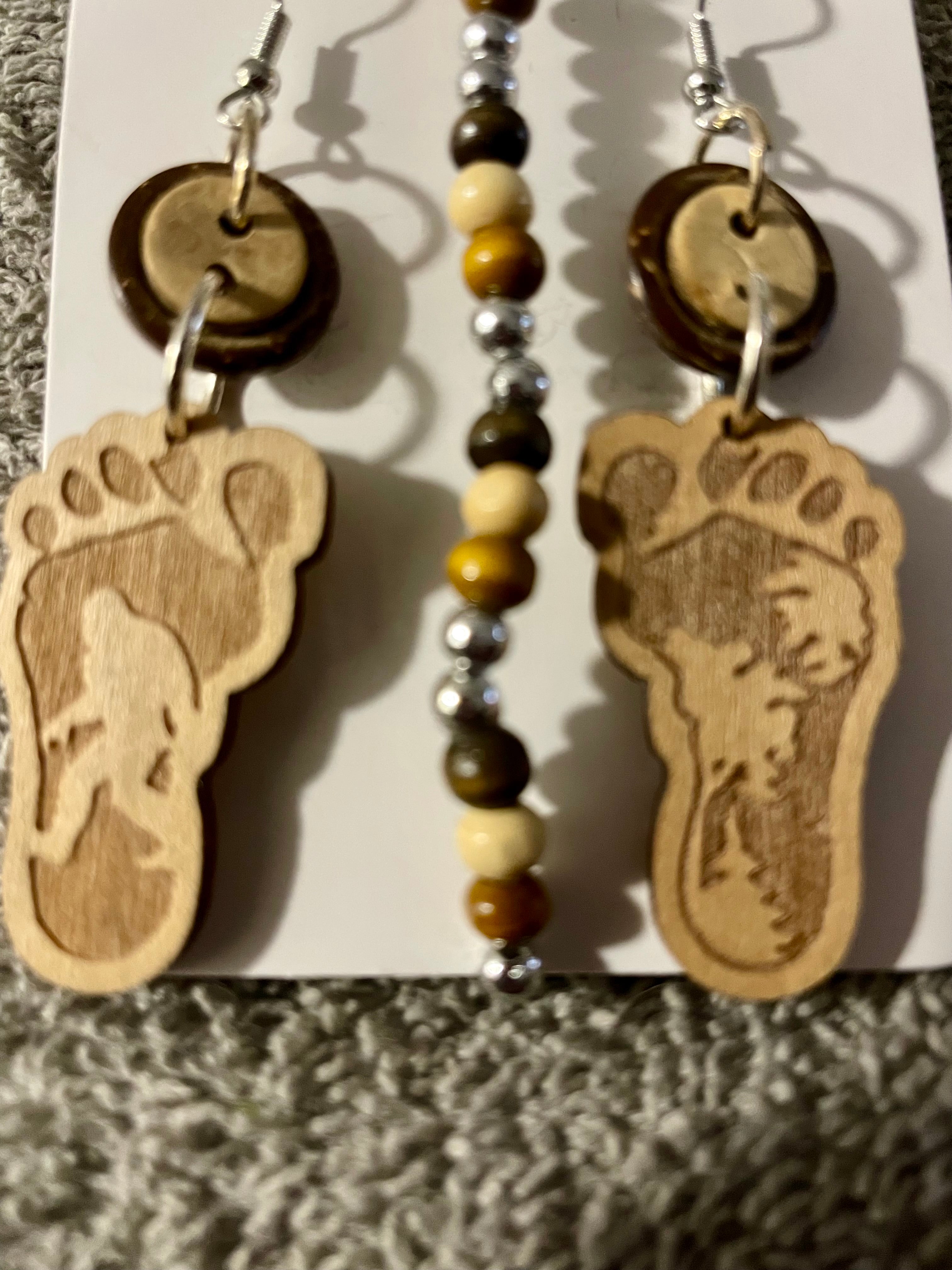 Bigfoot Sasquatch Dangle Set
