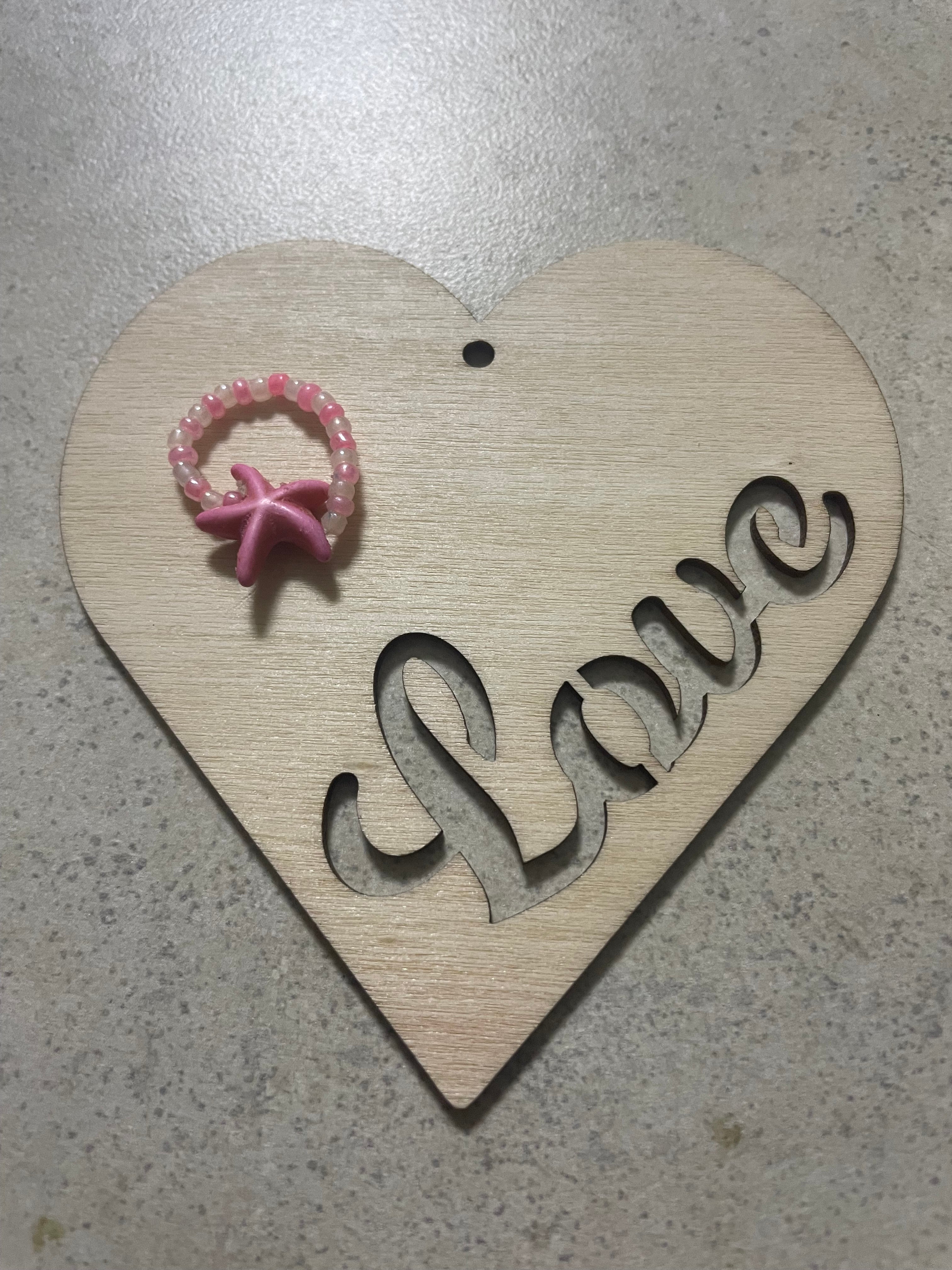 Pink or Turquoise Starfish Ring