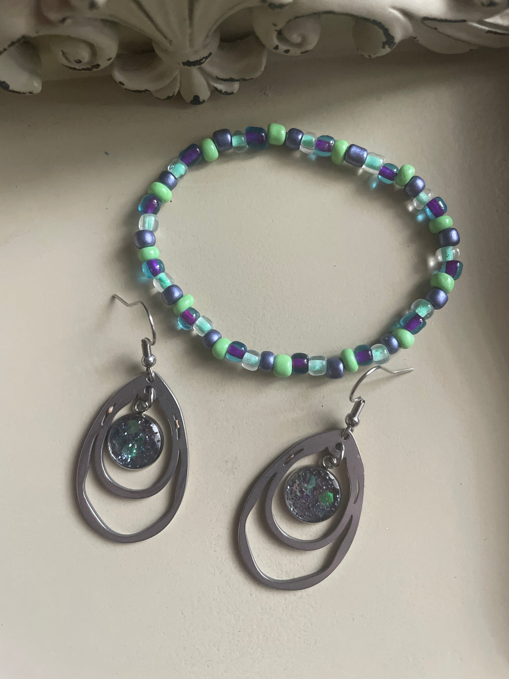 Peacock Teardrop Set