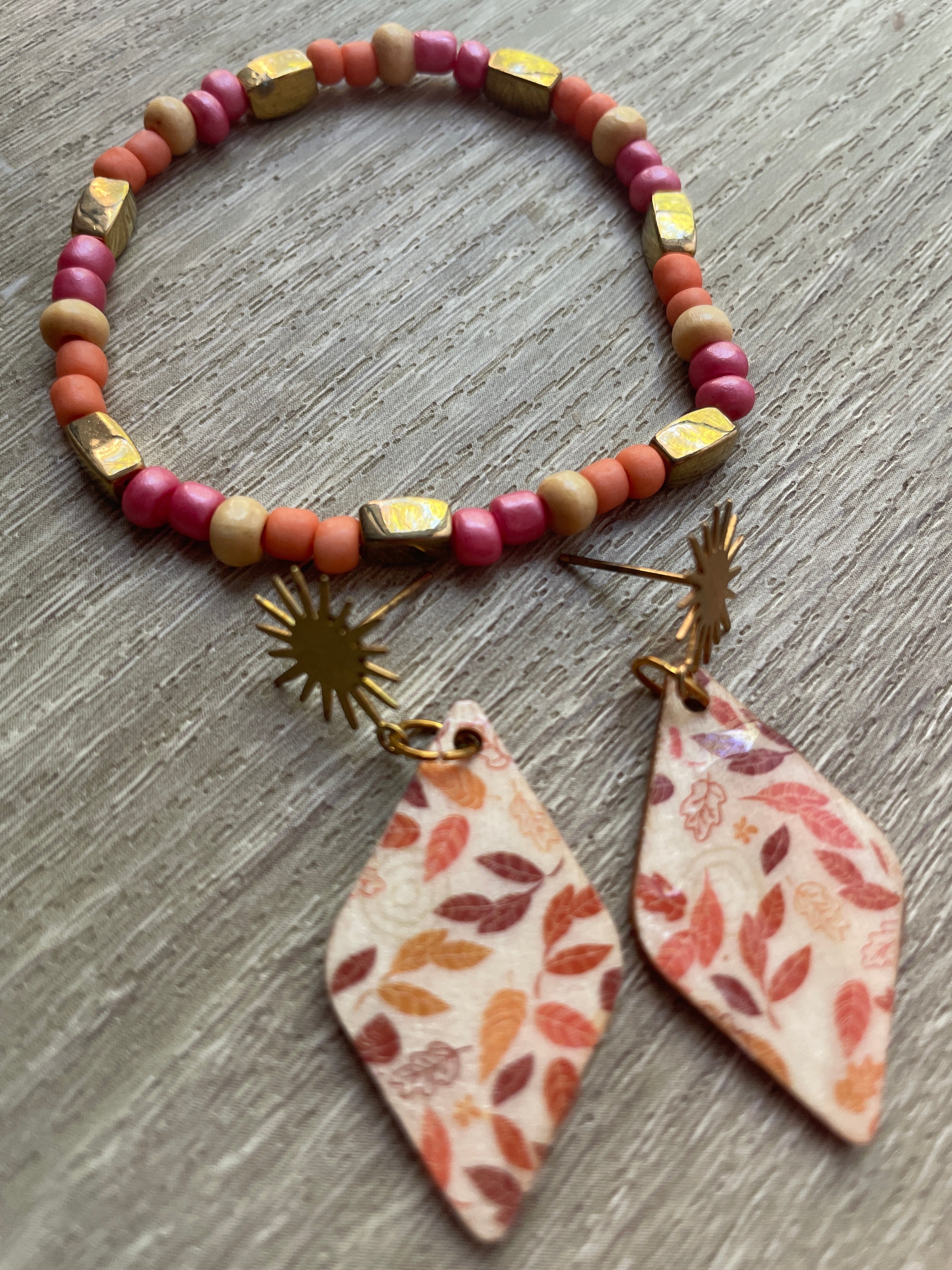 Autumn Leaves Starburst Set