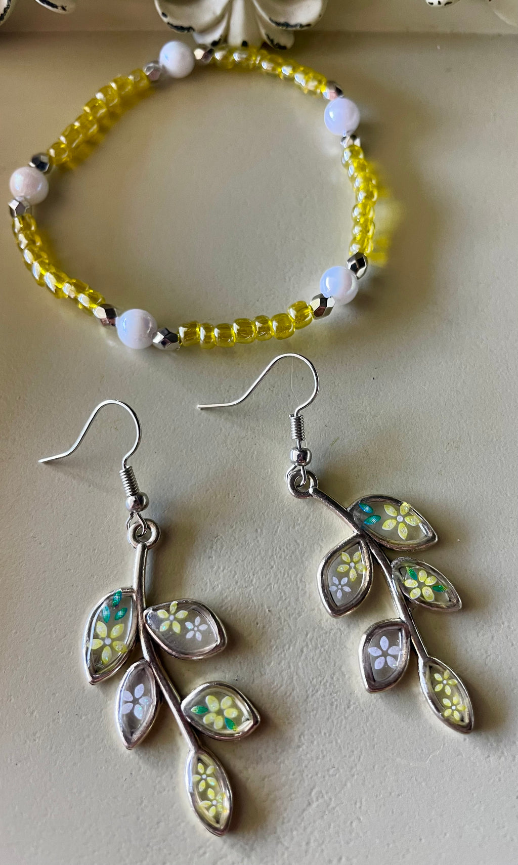 Lemon Blossom Branch Jewelry Set
