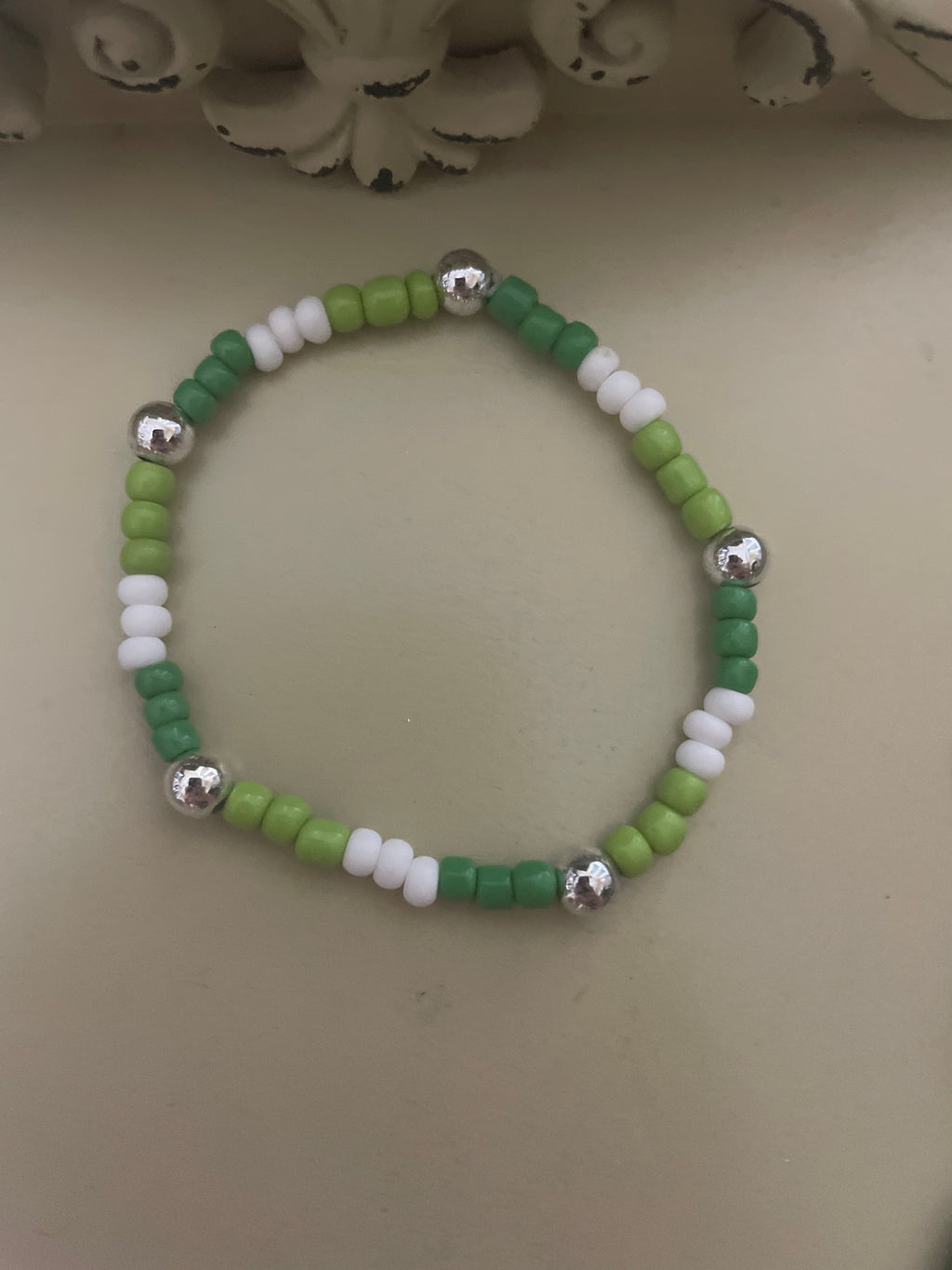 Green Marble Oval Drop Set