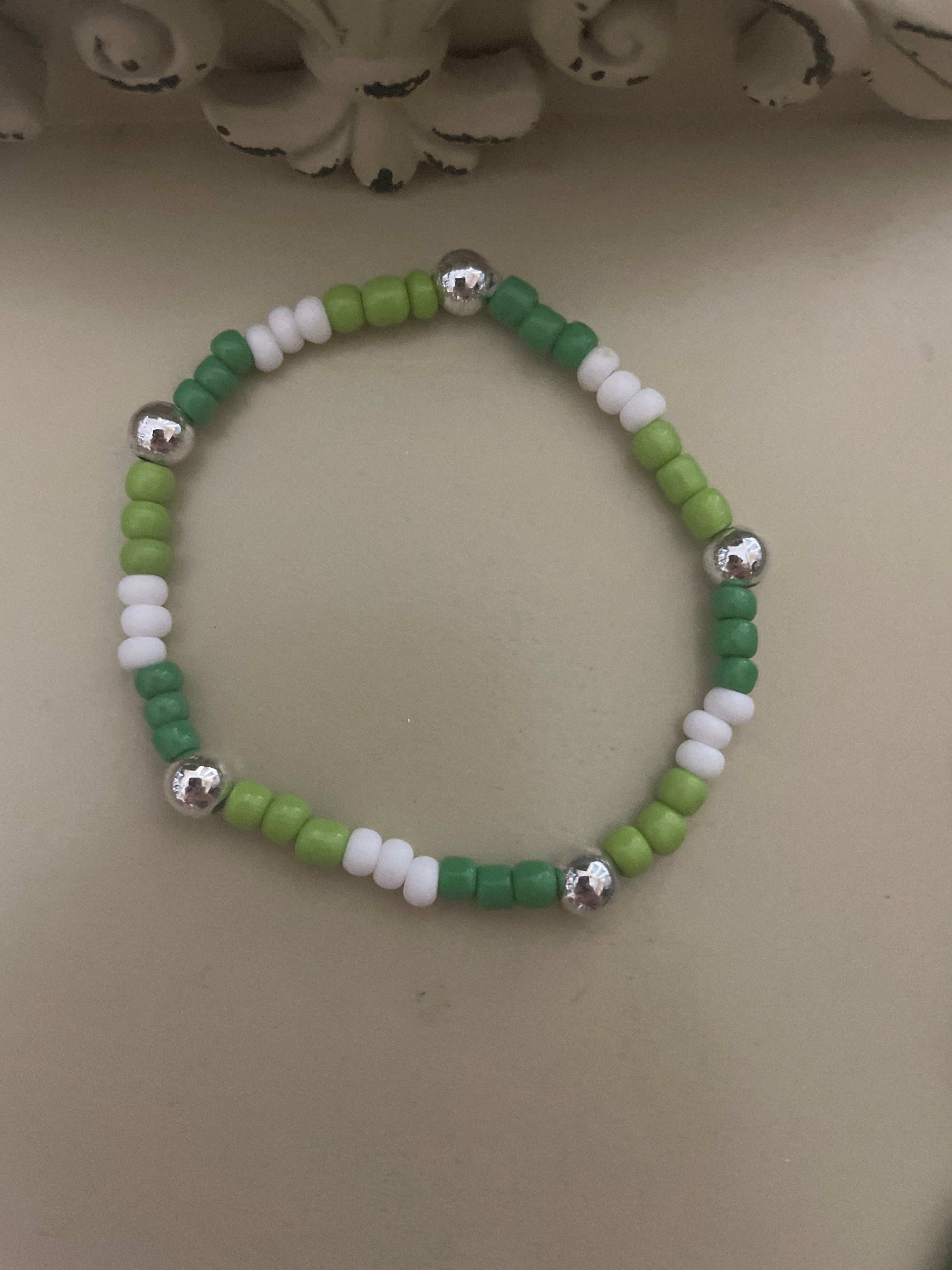 Green Marble Oval Drop Set