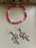 Blossom Branch Jewelry Set in Silver