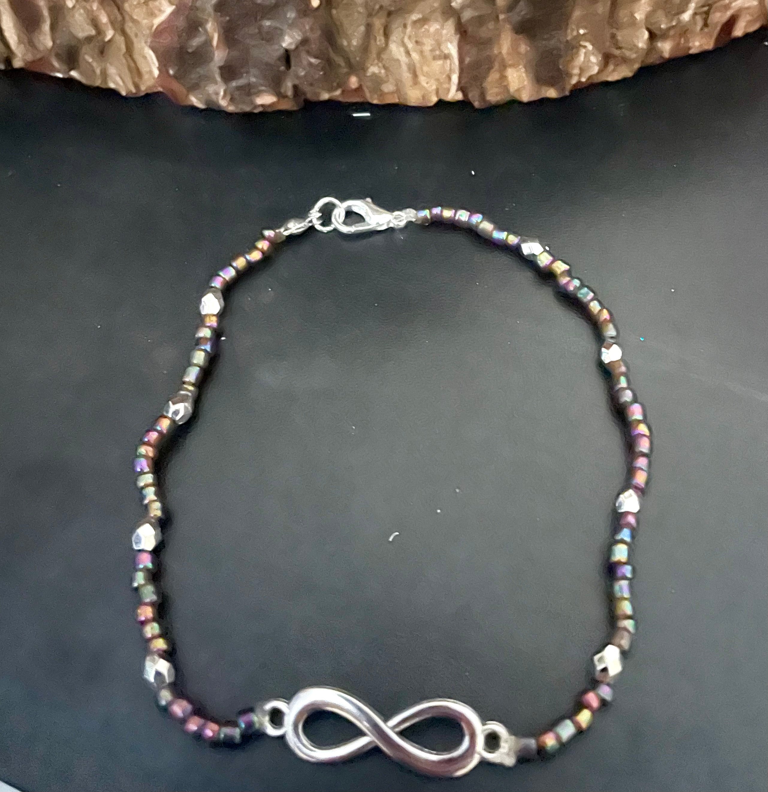 Infinity Sparkle Handmade Anklet