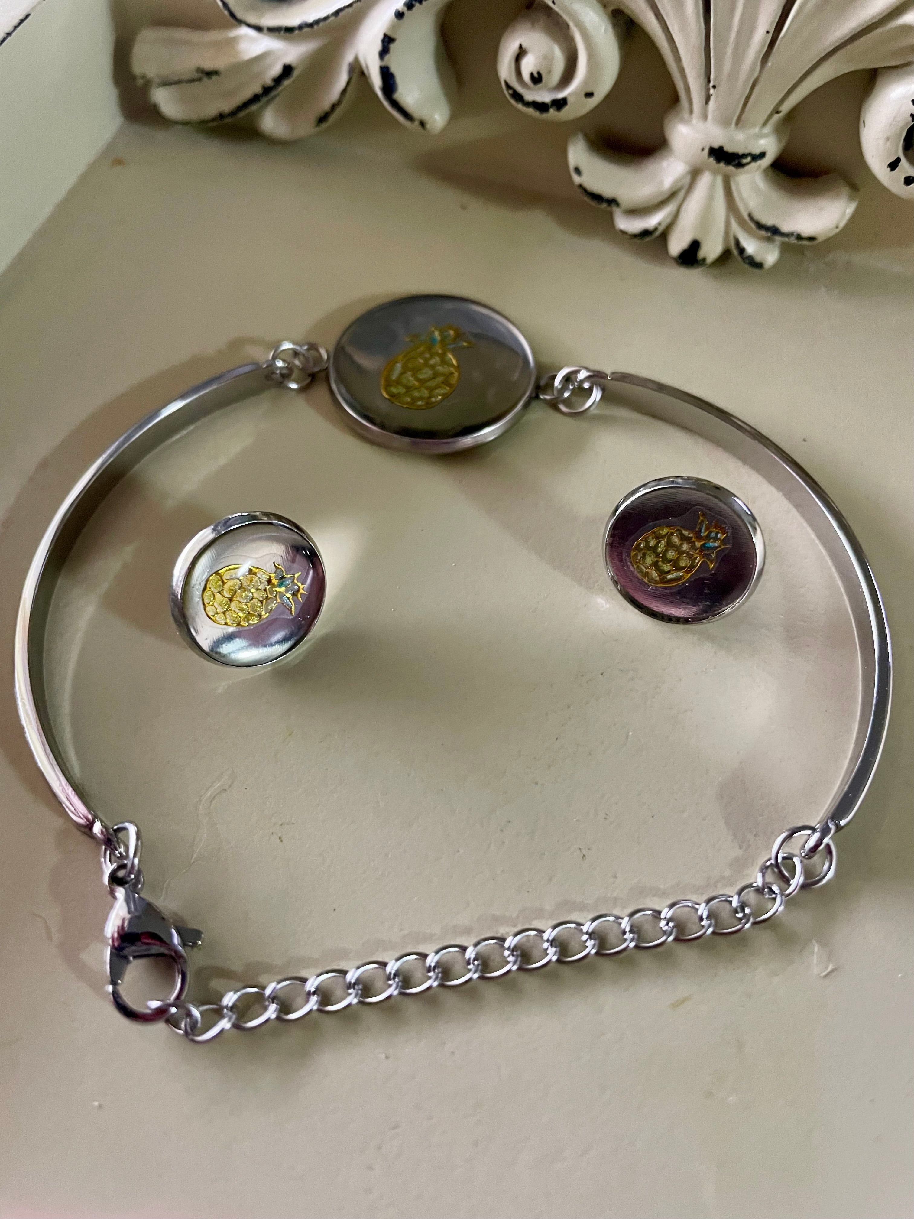 Stainless Steel Pineapple/ Starfish/ Jellyfish Stud Earrings