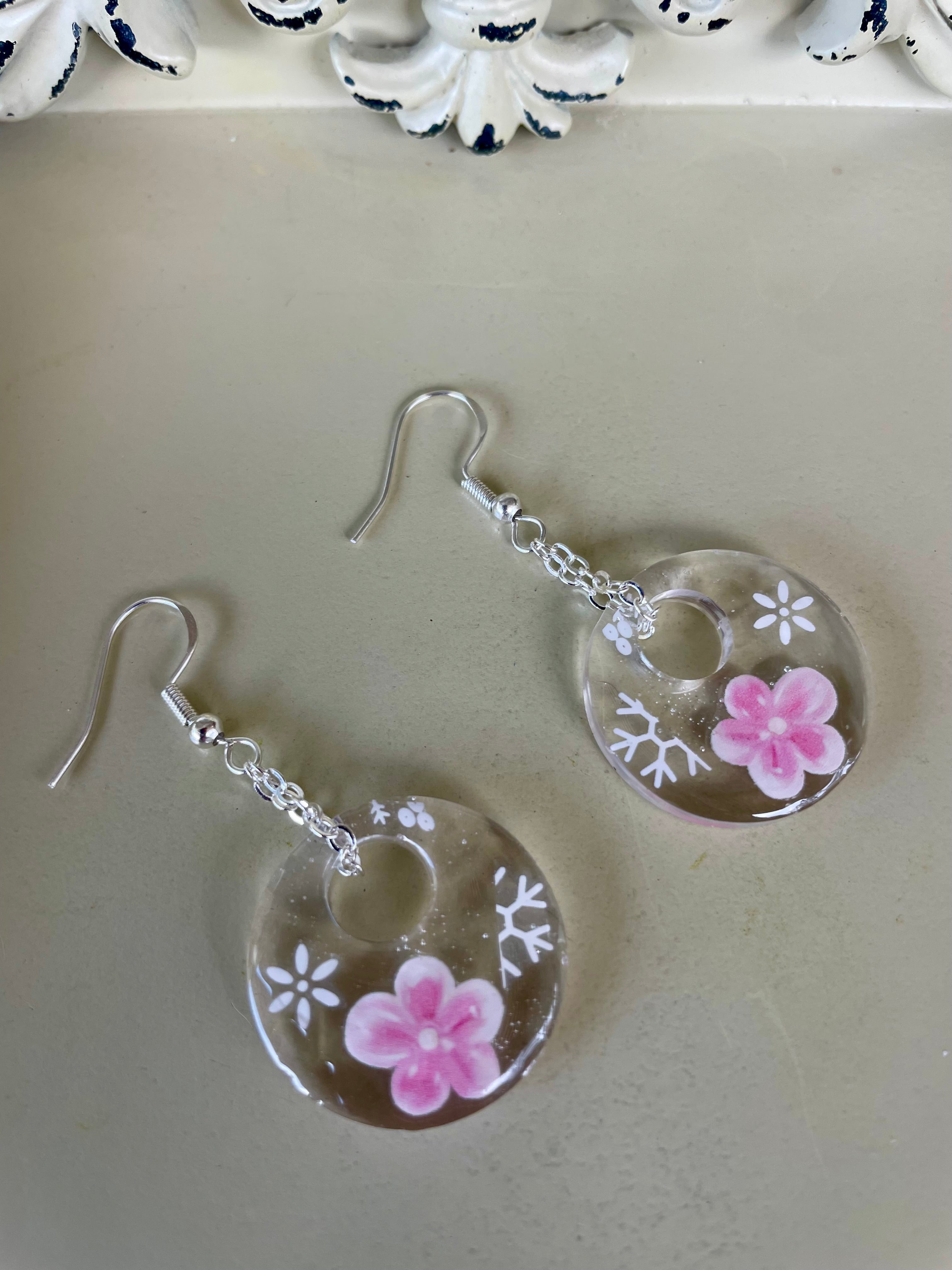 Sterling Silver Sakura Pink Blossom Fine Jewelry Set- Sublime Designs by Suzie