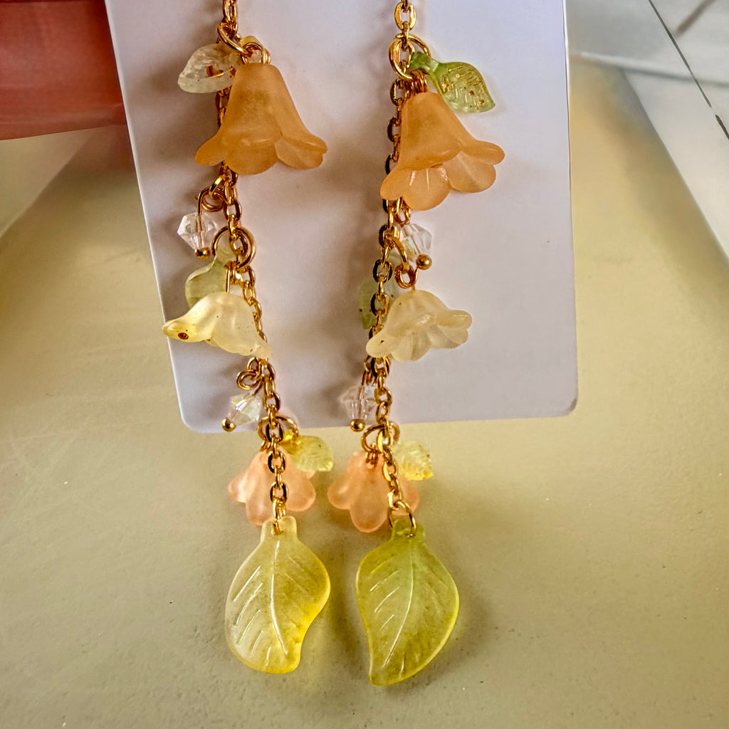 Bloom & Vine Earrings Bracelet or Anklet Jewelry Set