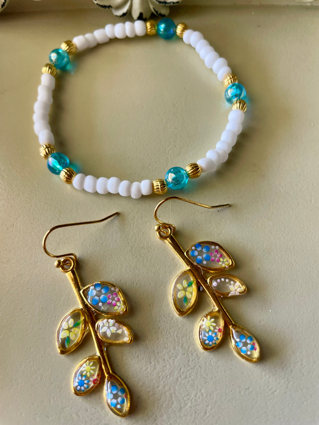 Lemon Blossom Branch Jewelry Set