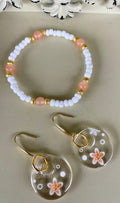Peachy Starfish Bloom 18K Gold Plated PVD Jewelry Set- Sublime Designs by Suzie