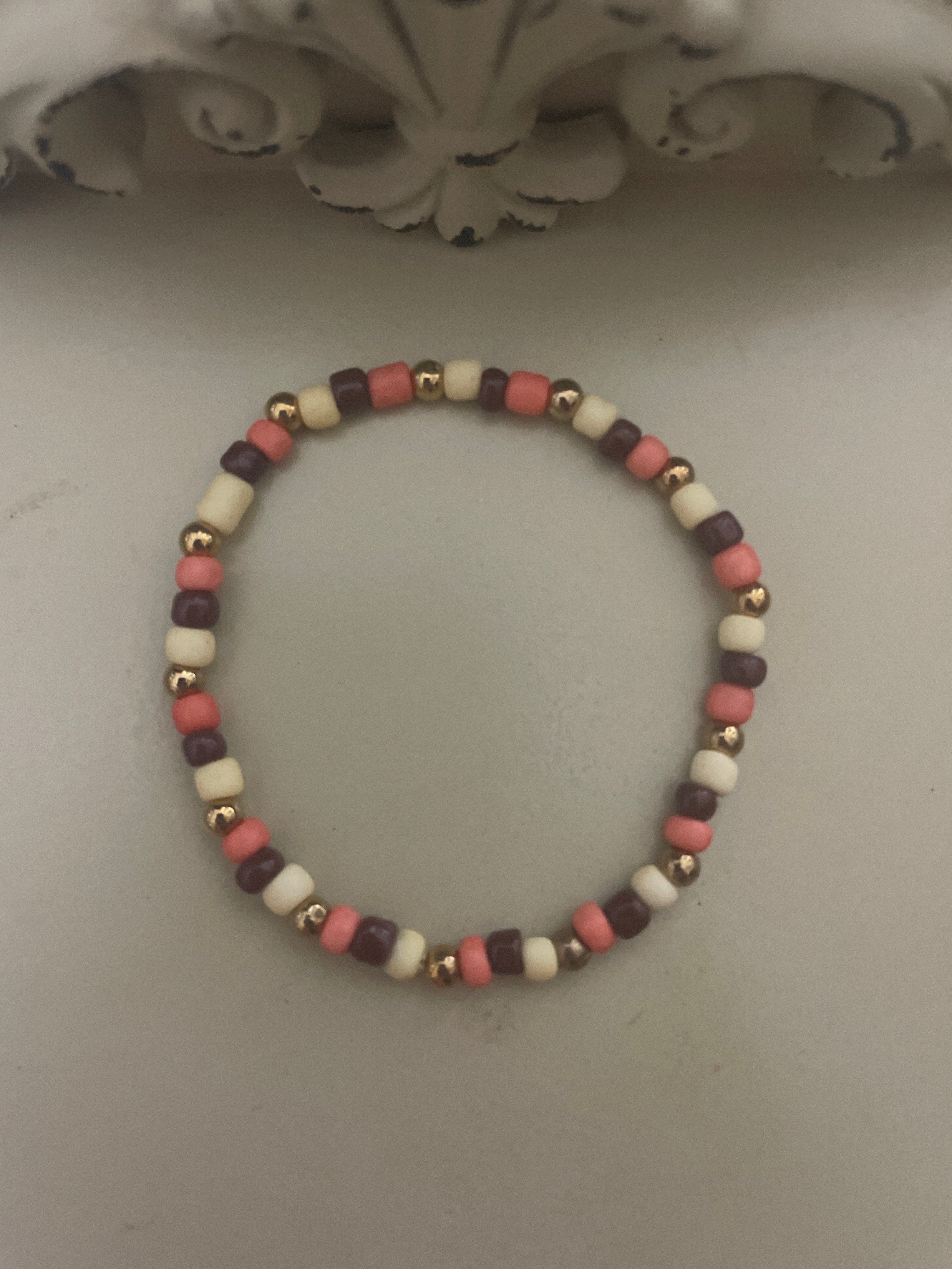 Coral Daisy Fan Drop Set