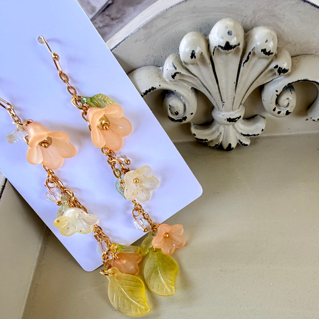 Bloom & Vine Earrings Bracelet or Anklet Jewelry Set