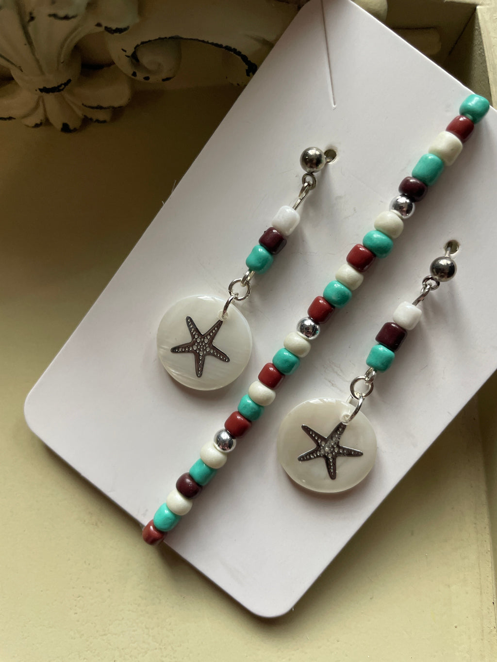 Starfish Dangle Drop Set