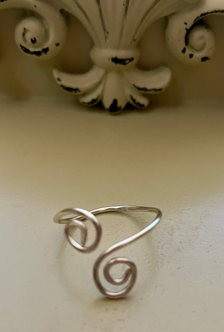 Gold Plated PVD or Silver Plated Double Swirl Rings