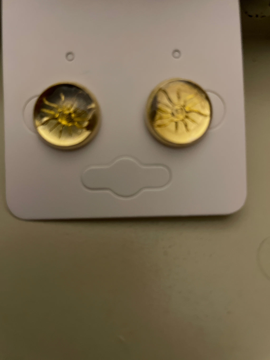 Sunburst Studs and Bracelet. Gold Filled