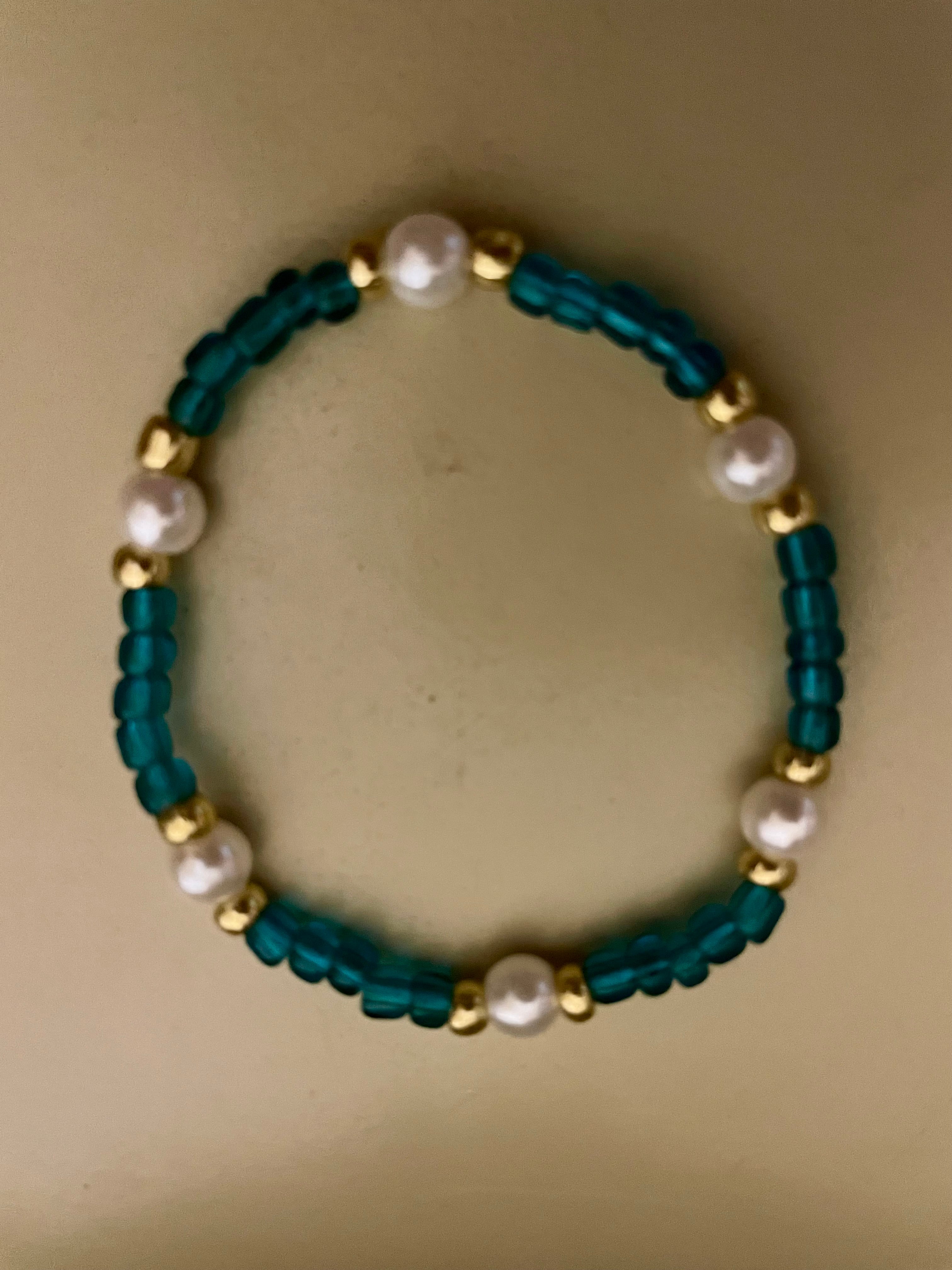 Blush Pink- Ocean Teal- Amethyst Pearl Heart Pura Vida Jewelry Sets