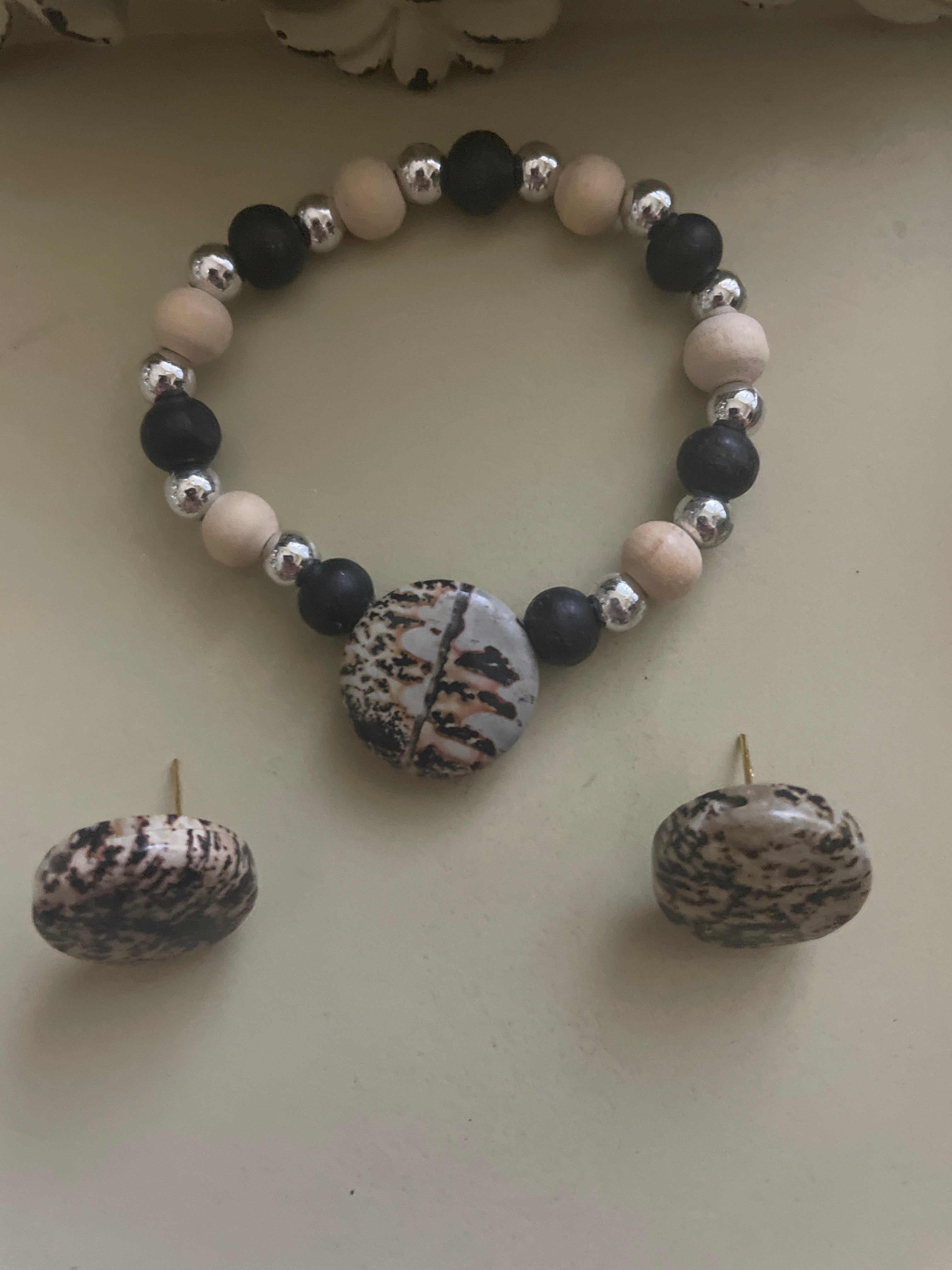 Dalmatian Jasper Stone Jewelry Sets