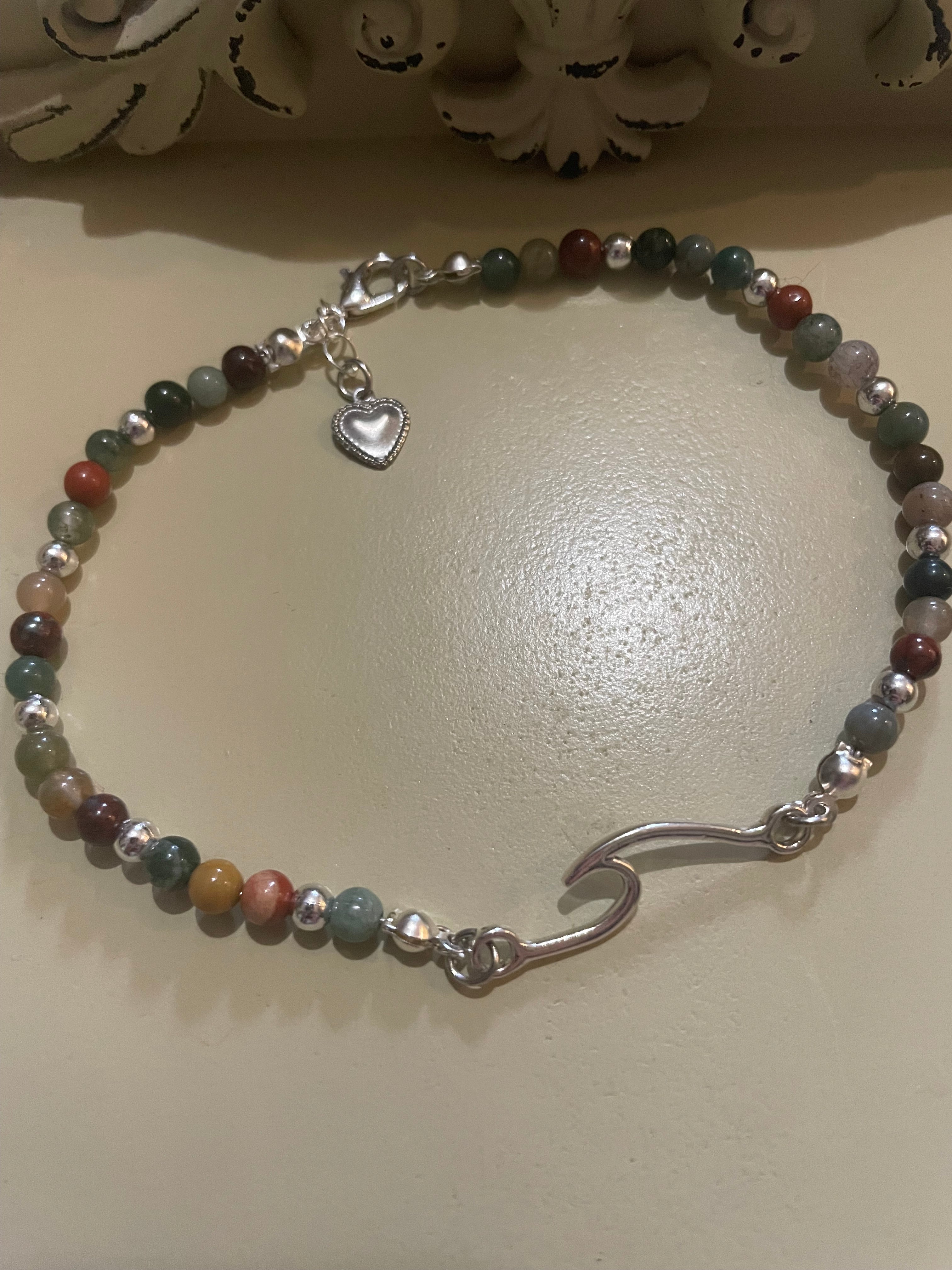 Jasper & Amazonite Catch the Wave Pura Vida Bracelet or Anklet