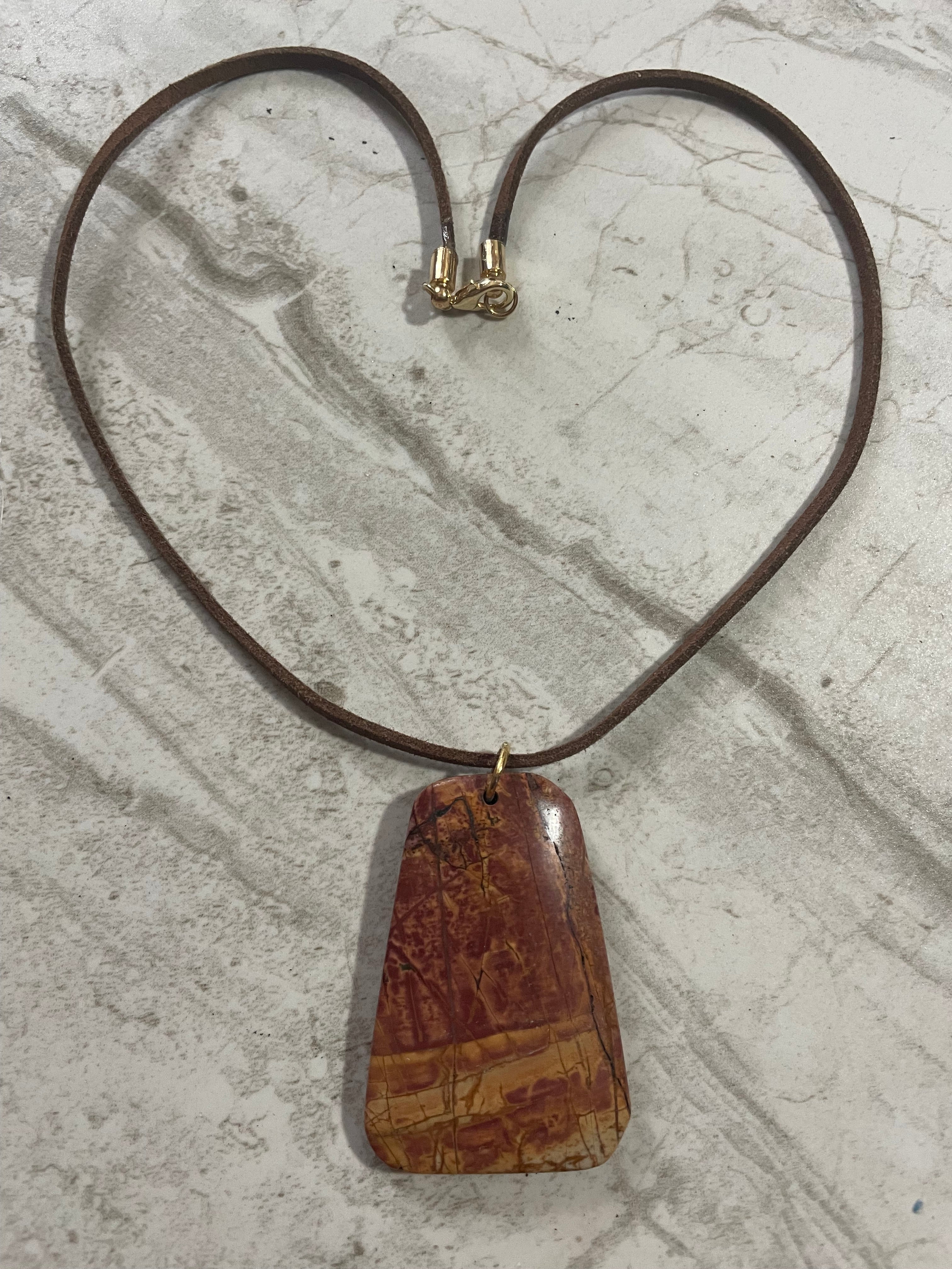 Terracotta Canyon Jasper Pendant Necklace
