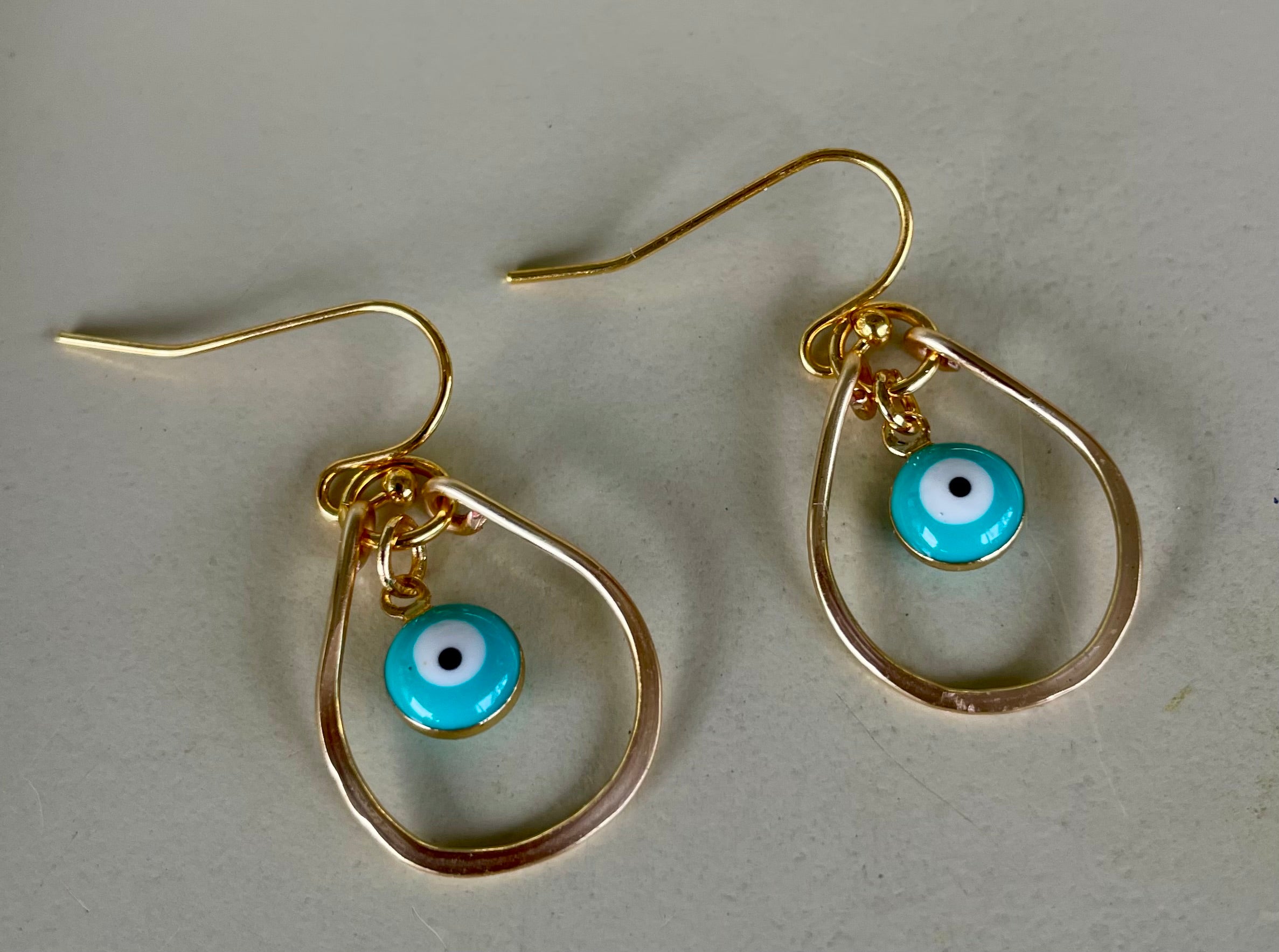 18K Gold Plated PVD Turquoise or Pink Evil Eye Nazar Protection Set- Sublime Designs by Suzie