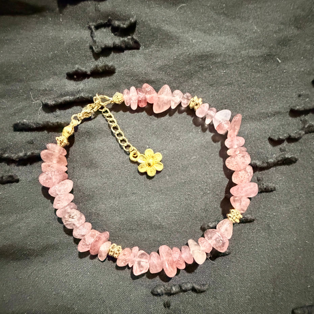 Rose Quartz Bracelet or Anklet