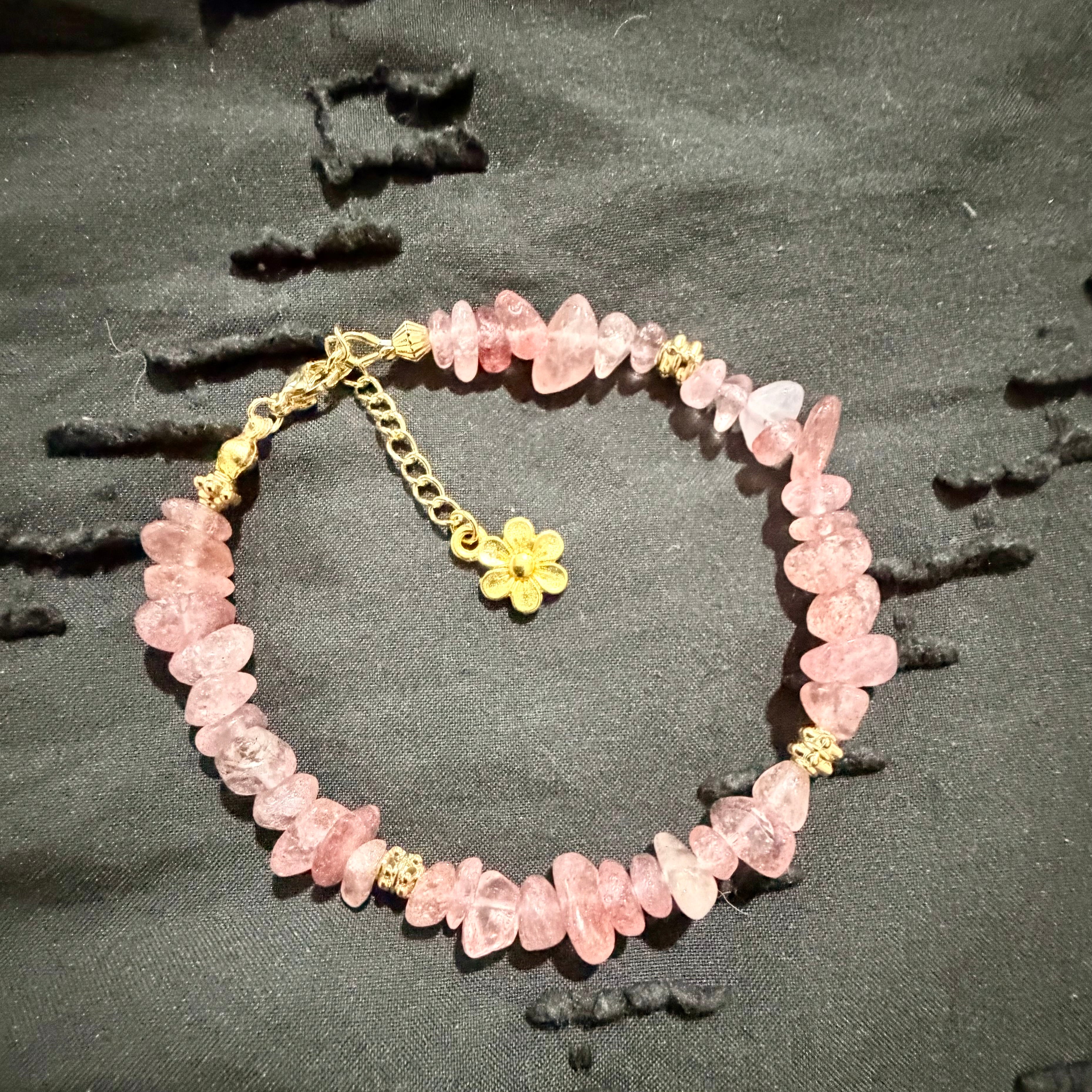 Rose Quartz Bracelet or Anklet