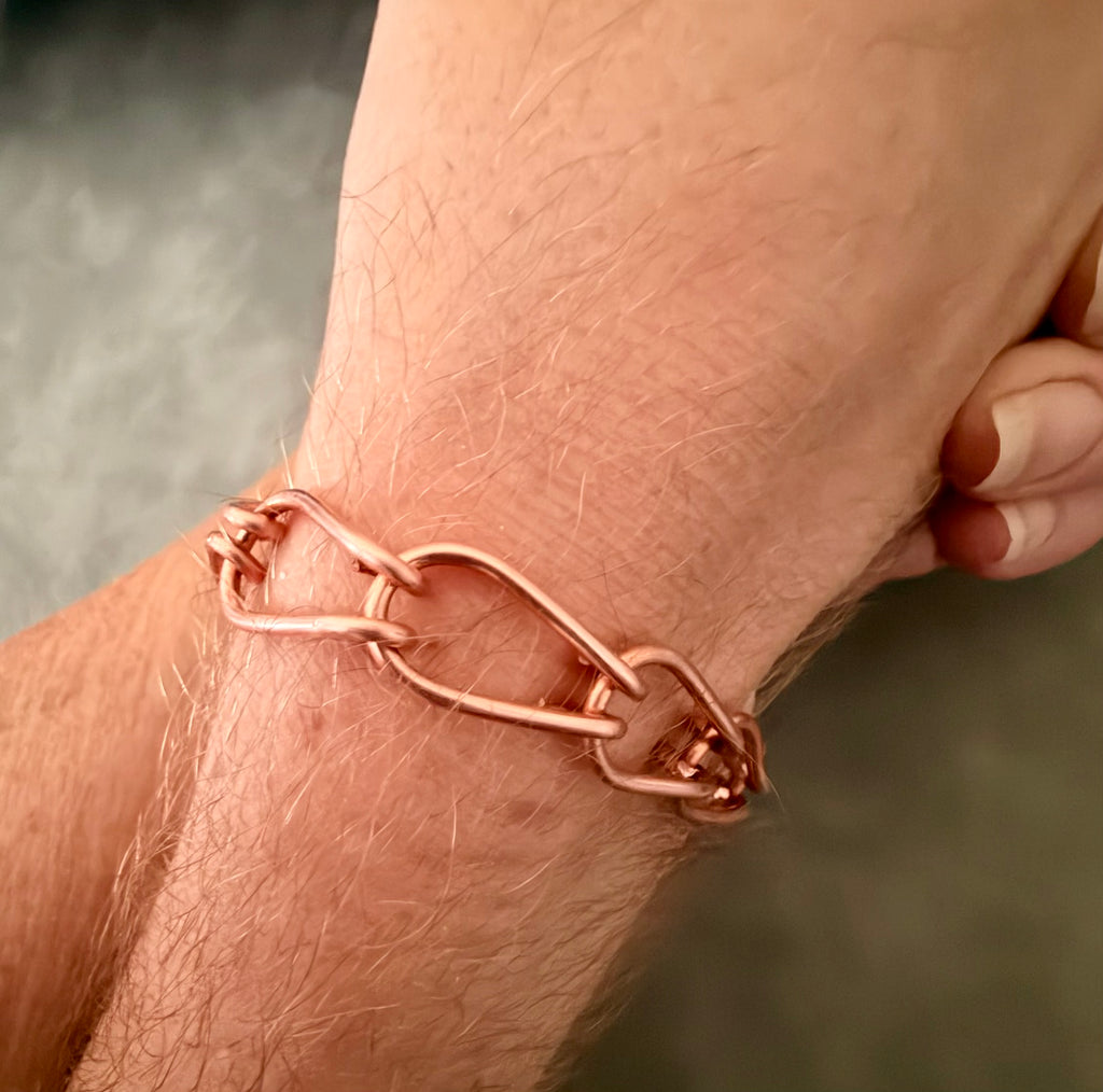 Pure Copper Men's Link Bracelet