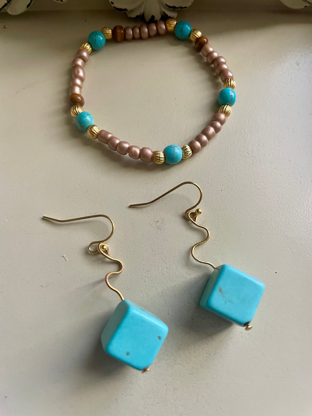 Chunky Cube Jewelry Set