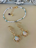 Iridescent Sea Turtle Abalone Jewelry Set by Sublime Designs by Suzie