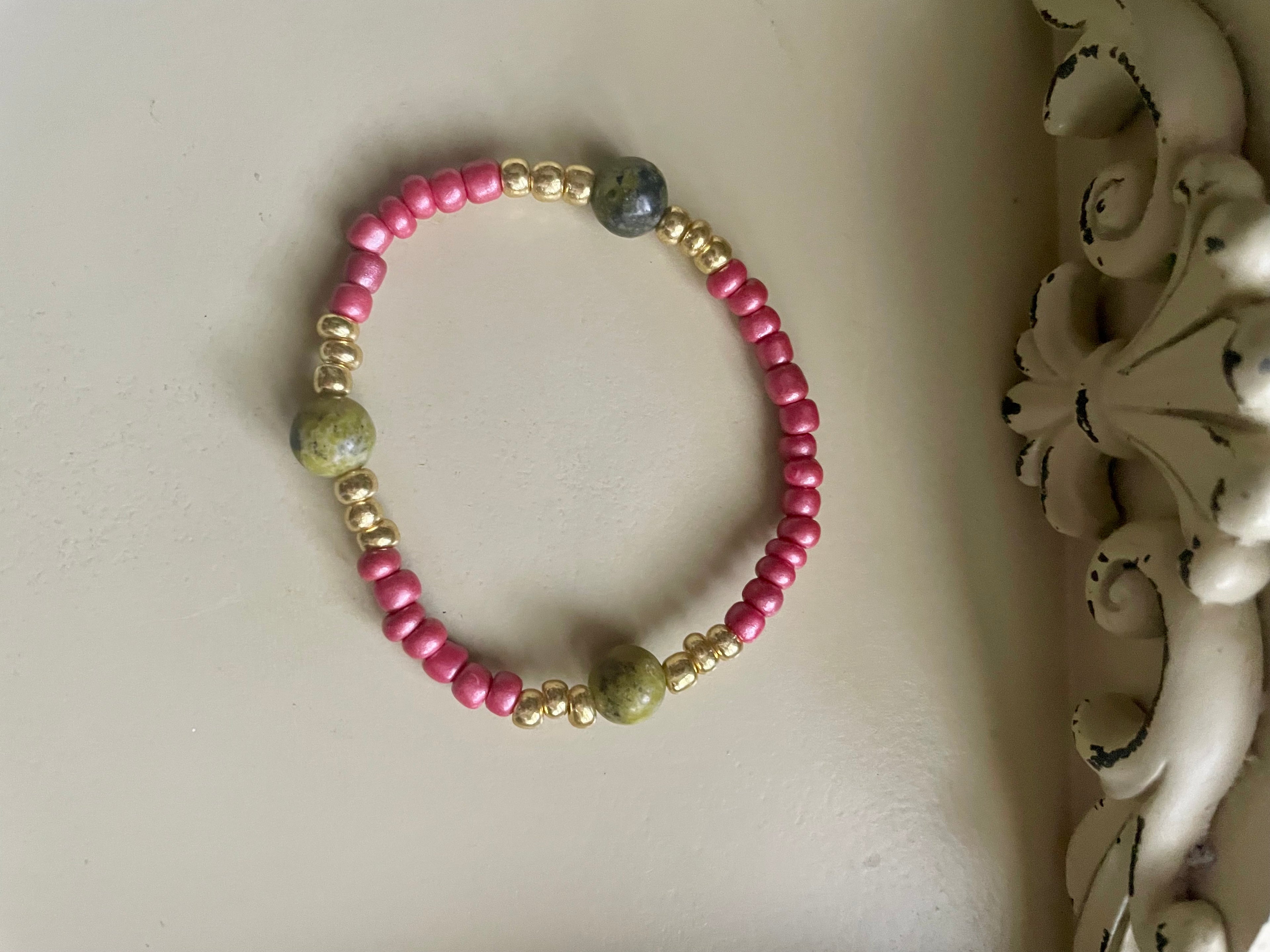 Unakite Stone Jewelry Set