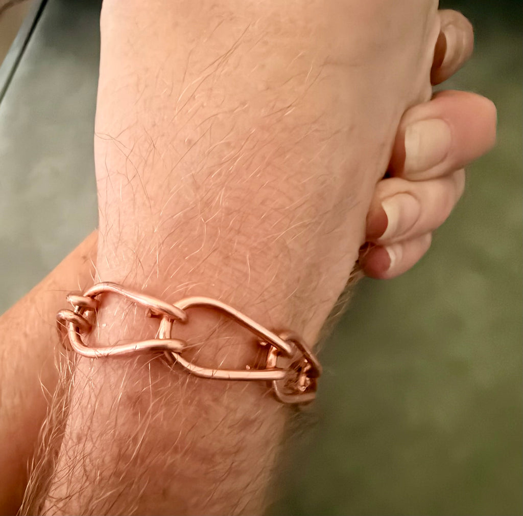 Pure Copper Men's Link Bracelet