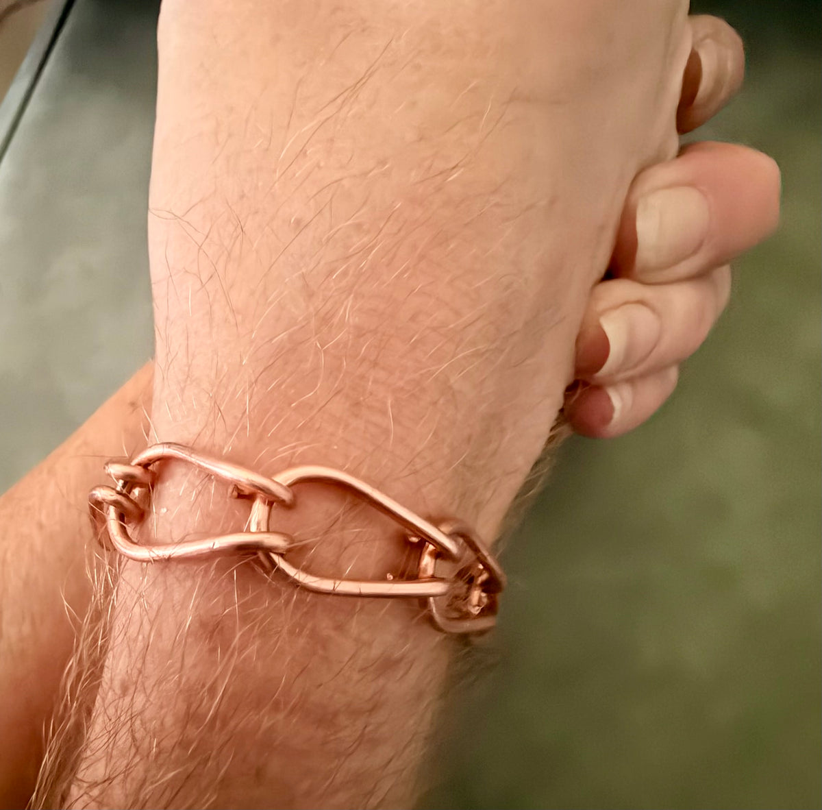 Pure Copper Men's Link Bracelet