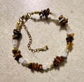 Leo Zodiac Tiger’s Eye Gold Plated Adjustable Bracelet